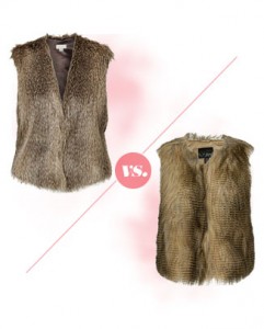 Craving vs. Saving: Faux Fur Vest