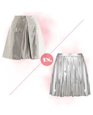 Craving vs. Saving: Metallic Skirt