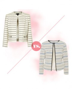 Craving vs. Saving: Cropped Stripe Jacket