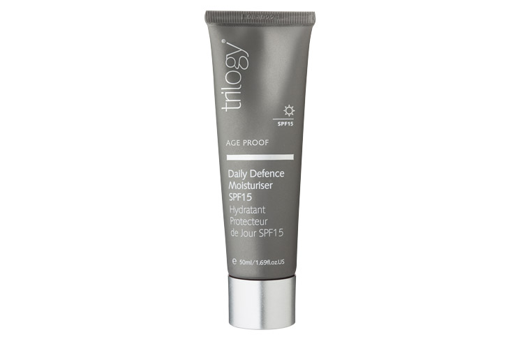 Trilogy Daily Defence Moisturiser with SPF15, $56