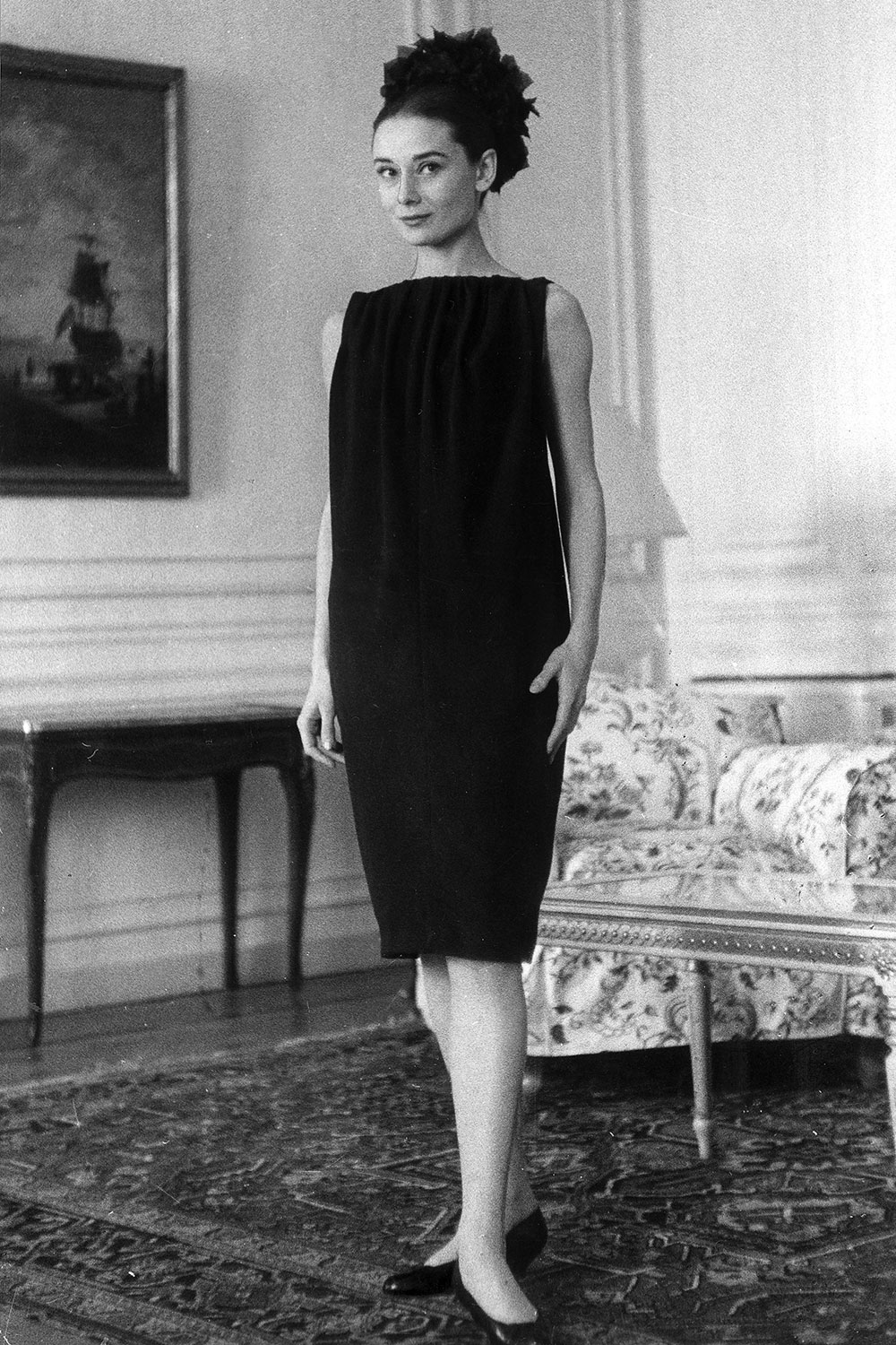 Audrey wears Givenchy, 1958.