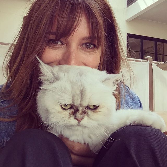 There are a fair few #catpeople round these parts, and we are all a bit enamoured with this pic of French it-girl and co-author of FQ-approved How to Be Parisian Wherever You Are, Caroline de Maigret, and her cranky puss. Photo / Instagram @carolinedemaigret