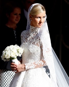 Nicky Hilton wearing Valentino wedding dress