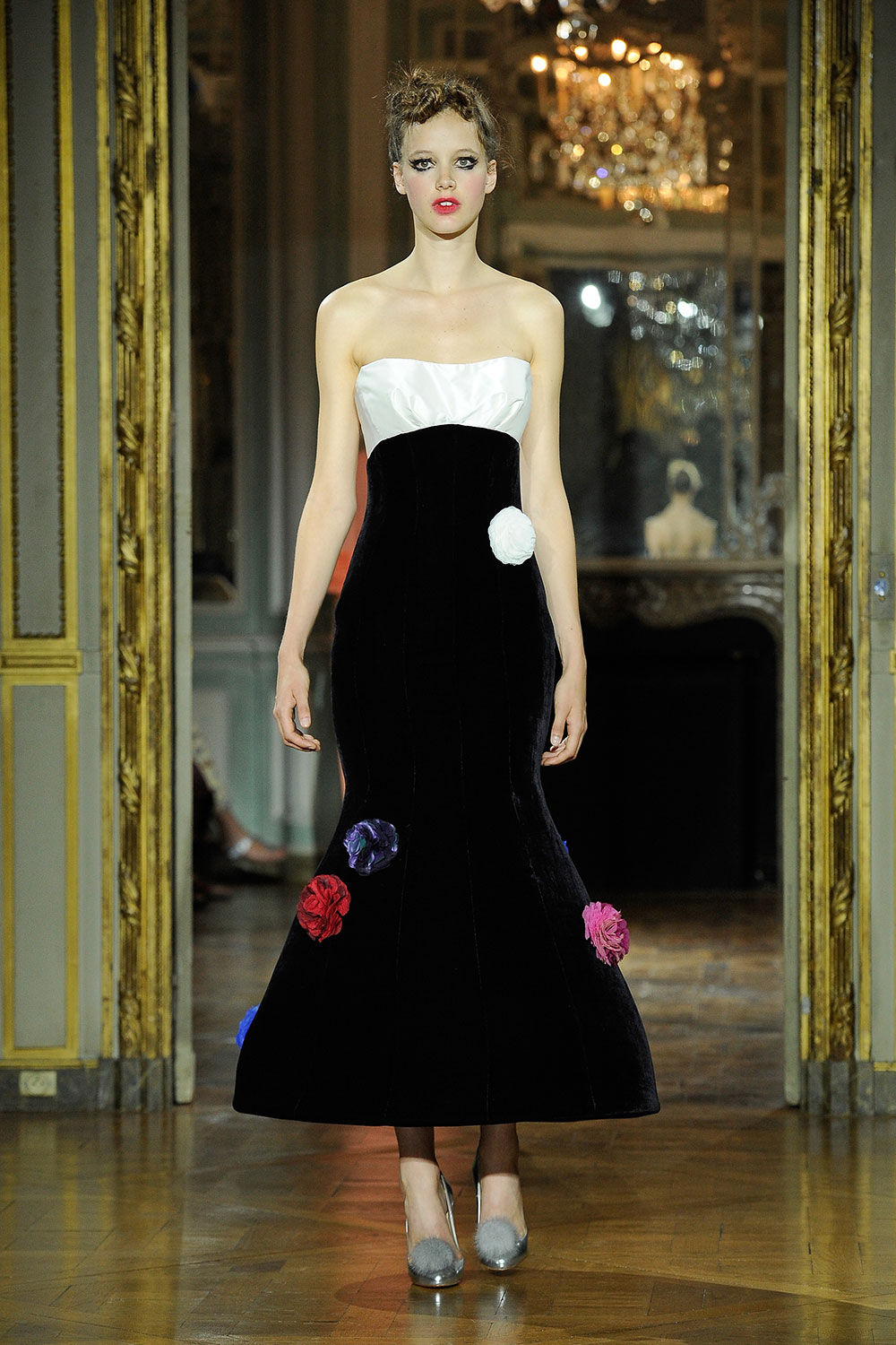 Look 34 from the Ulyana Sergeenko show at Paris Fashion Week Haute Couture FW 2015/2016. Photo / Getty Images