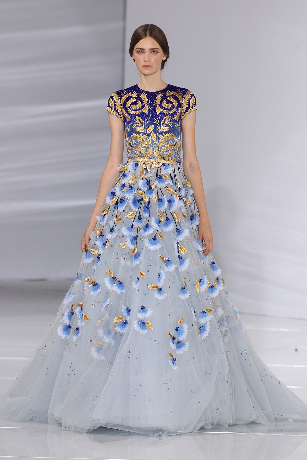 Look 39 from the Georges Hobeika show at Paris Fashion Week Haute Couture FW 2015/2016. Photo / Getty Images