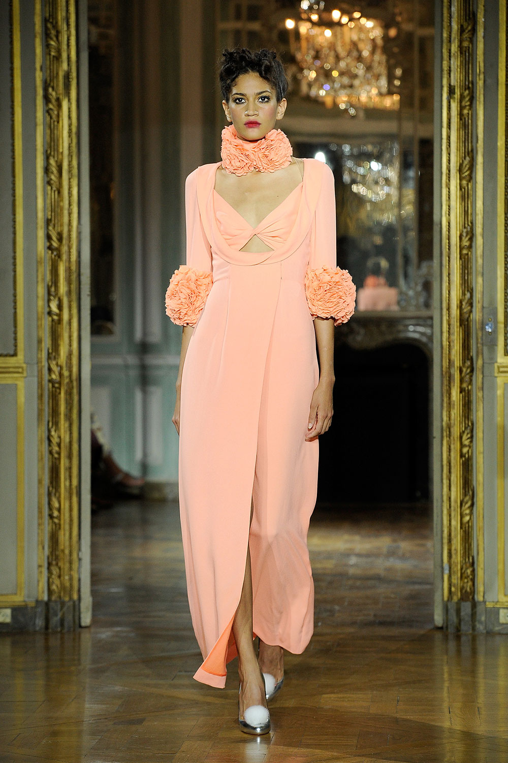 Look 35 from the Ulyana Sergeenko show at Paris Fashion Week Haute Couture FW 2015/2016. Photo / Getty Images