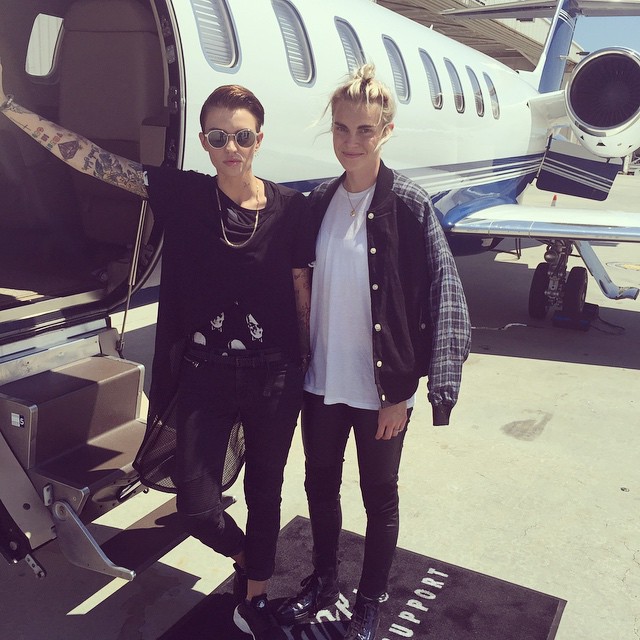 When we are excited about our morning tea, we ‘gram it. When our OITNB girl-crush Ruby Rose is excited about hopping on a private plane with her other half, Phoebe Dahl, she ‘grams it. Same diff. Photo / Instagram @rubyrose