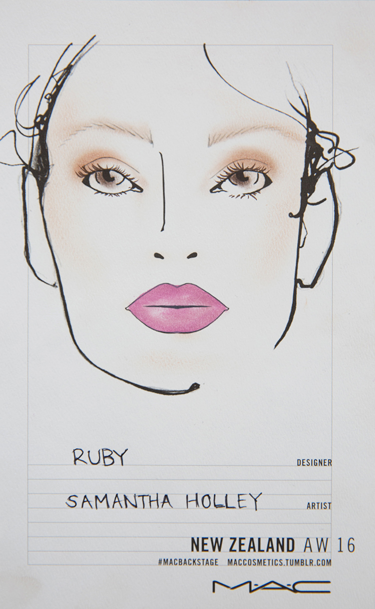 RUBY beauty look at NZFW 2015