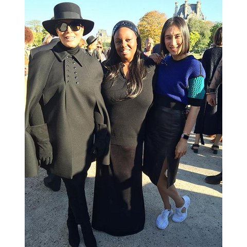 Kris Jenner, Pat McGrath and Instagram's Eva Chen. Photo / Instagram @evachen212