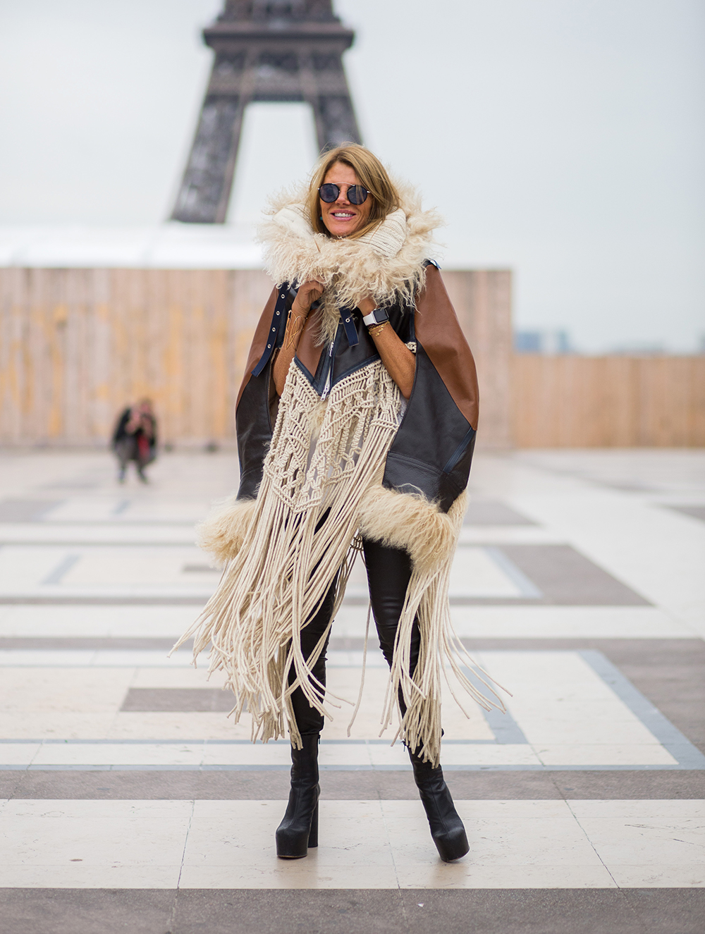 Anna Dello Russo at Paris Fashion Week. Photo / Getty Images