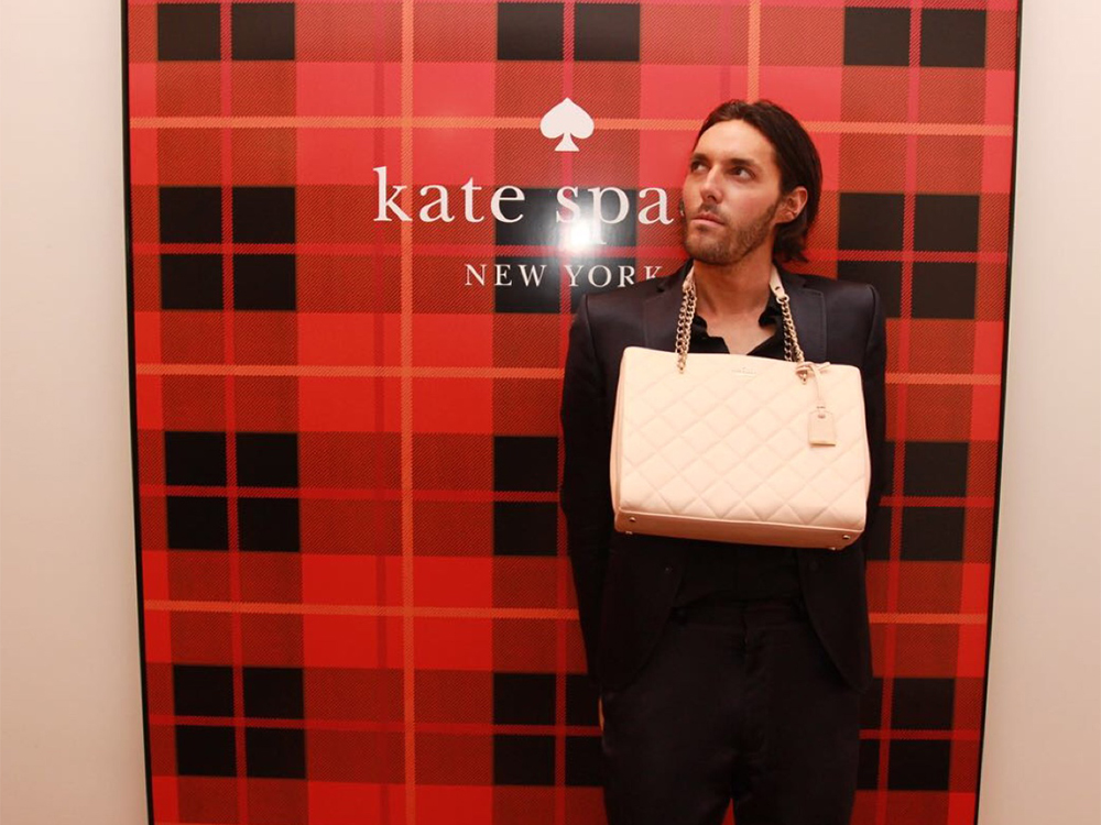 FQ's Marcel Gull at the Kate Spade boutique opening