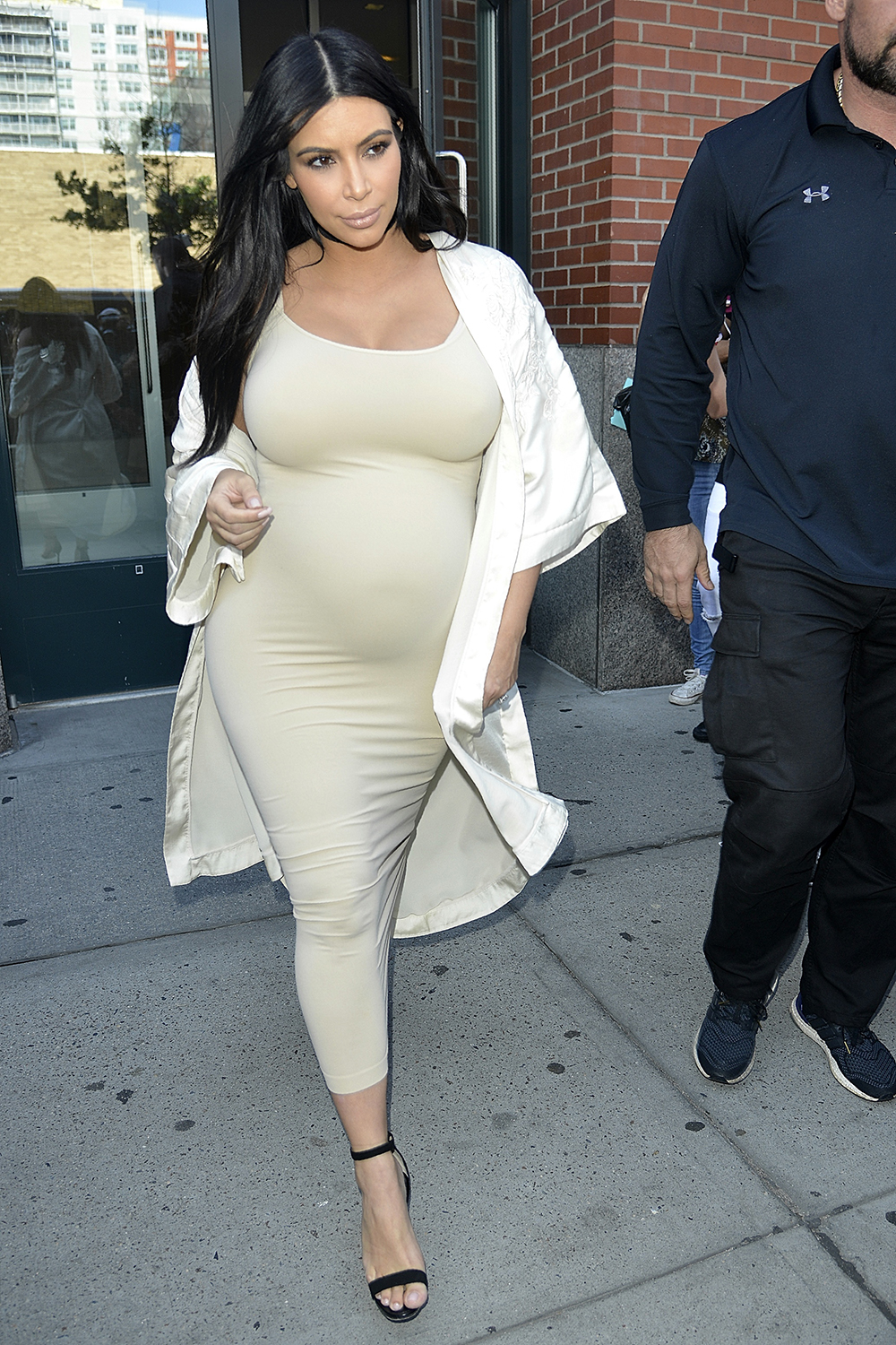 SEPTEMBER 13, 2015: Kim takes a break from black and switches back to creams, nudes and white. Photo / Getty Images