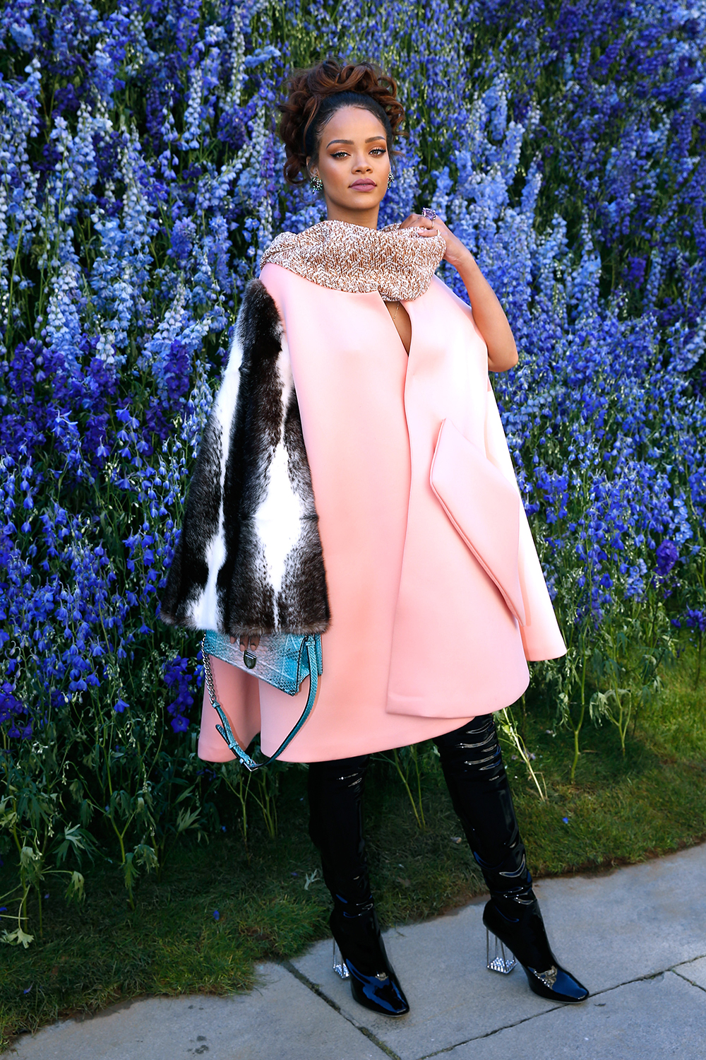 Rihanna at the Dior show at Paris Fashion Week.