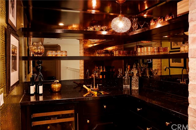 The renovated home also comes complete with whiskey bar
