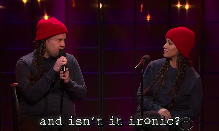 Alanis Morrissette remakes Ironic with first world problems