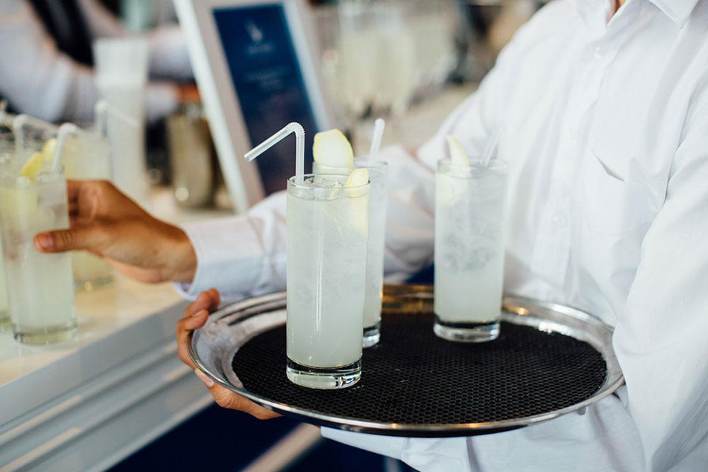 Guests enjoyed cocktails by Grey Goose
