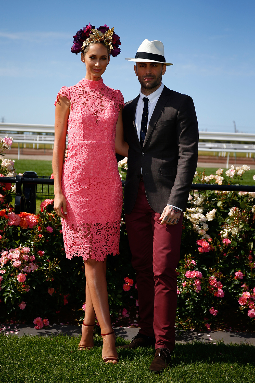 Nikki Phillips at the Melbourne Cup, 2015