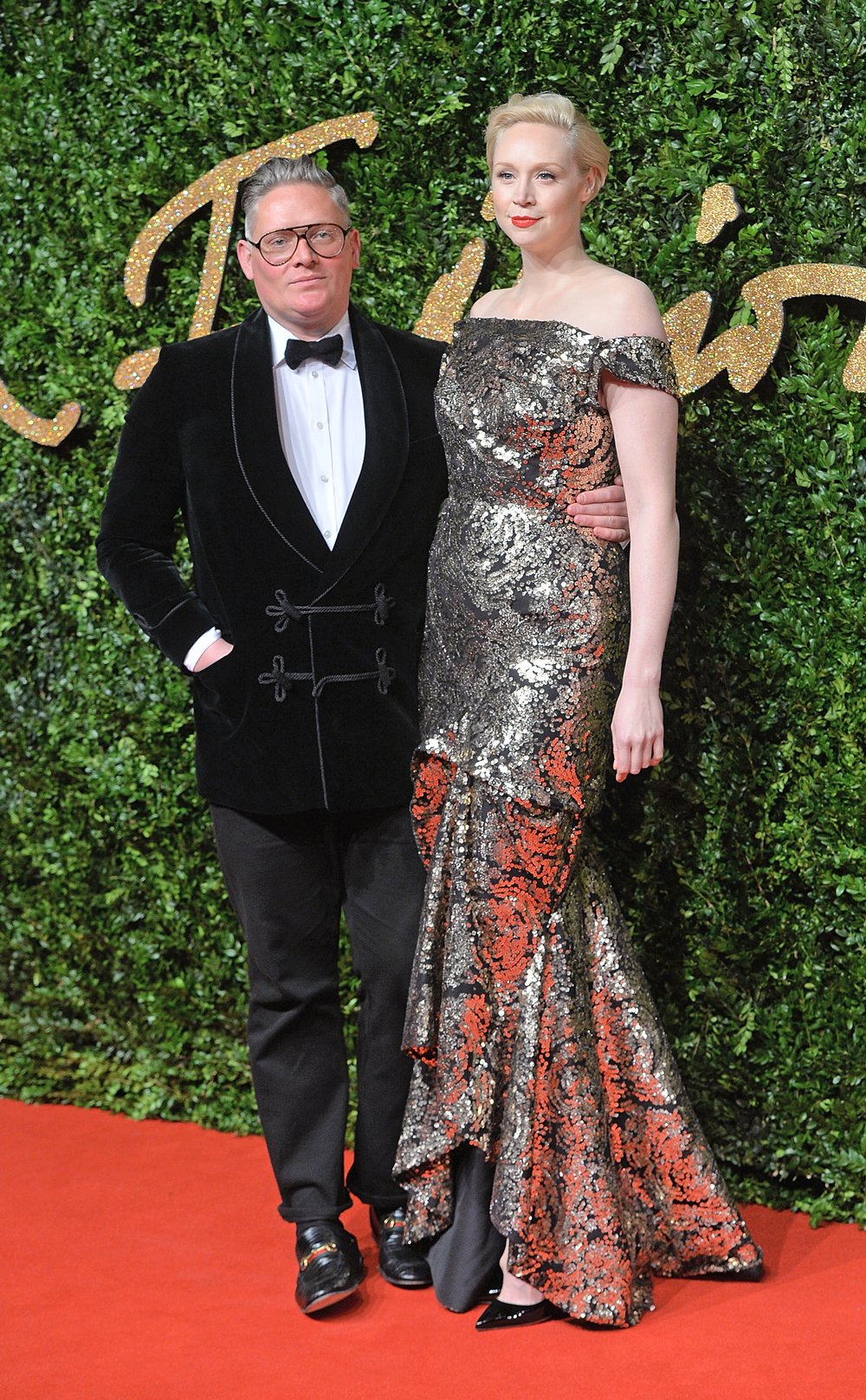 Giles Deacon and Gwendoline Christie.