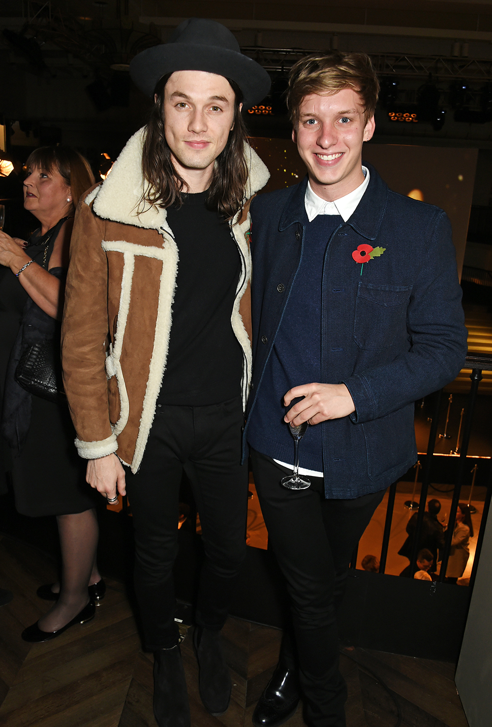 James Bay and George Ezra at the Burberry festive film premiere