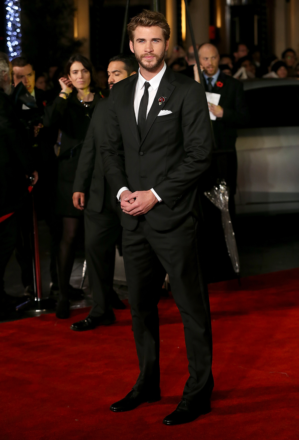 Liam Hemsworth at the London premiere.