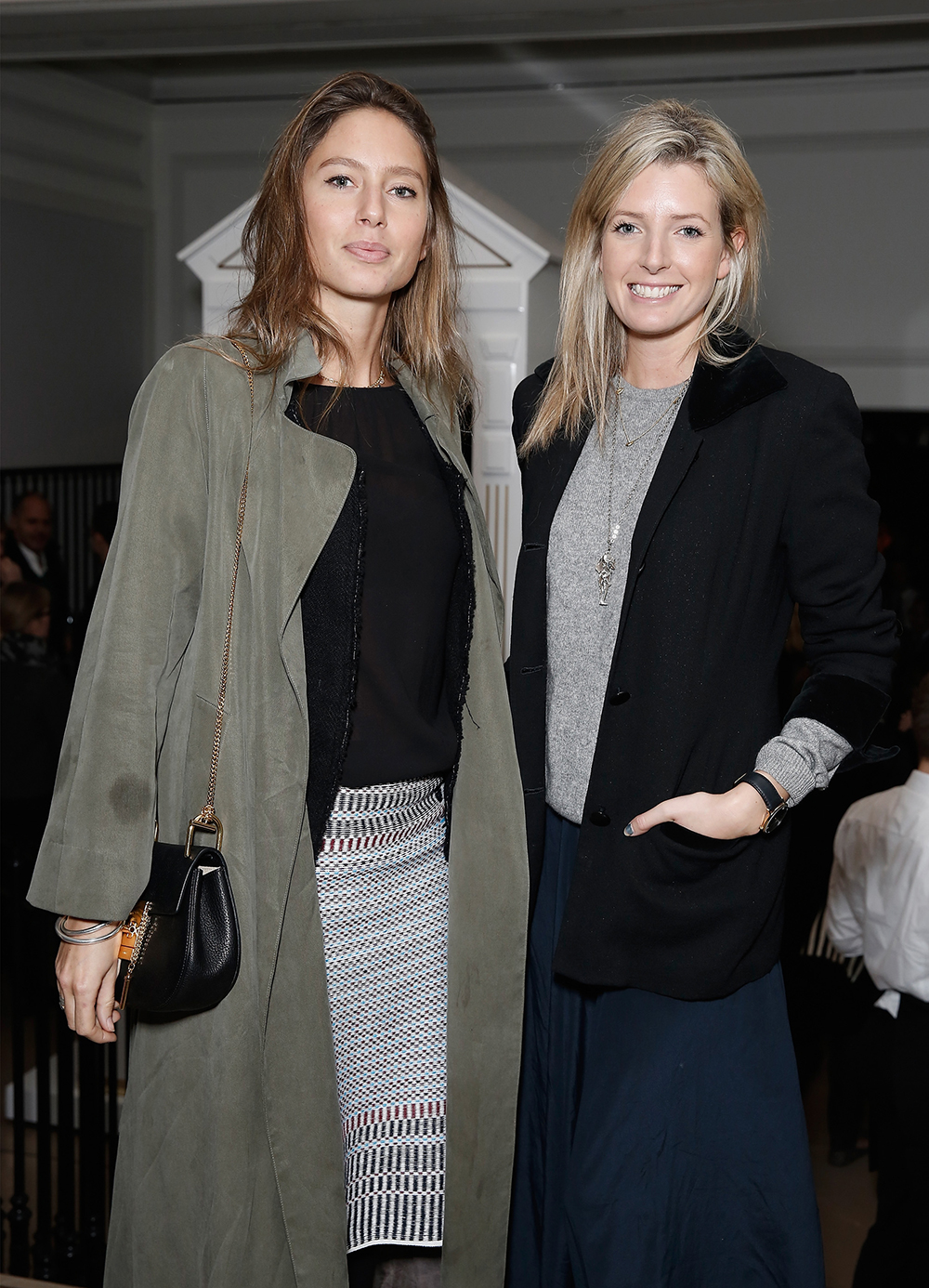 Lucy Carr Ellison and Jemima Jones at the Burberry festive film premiere