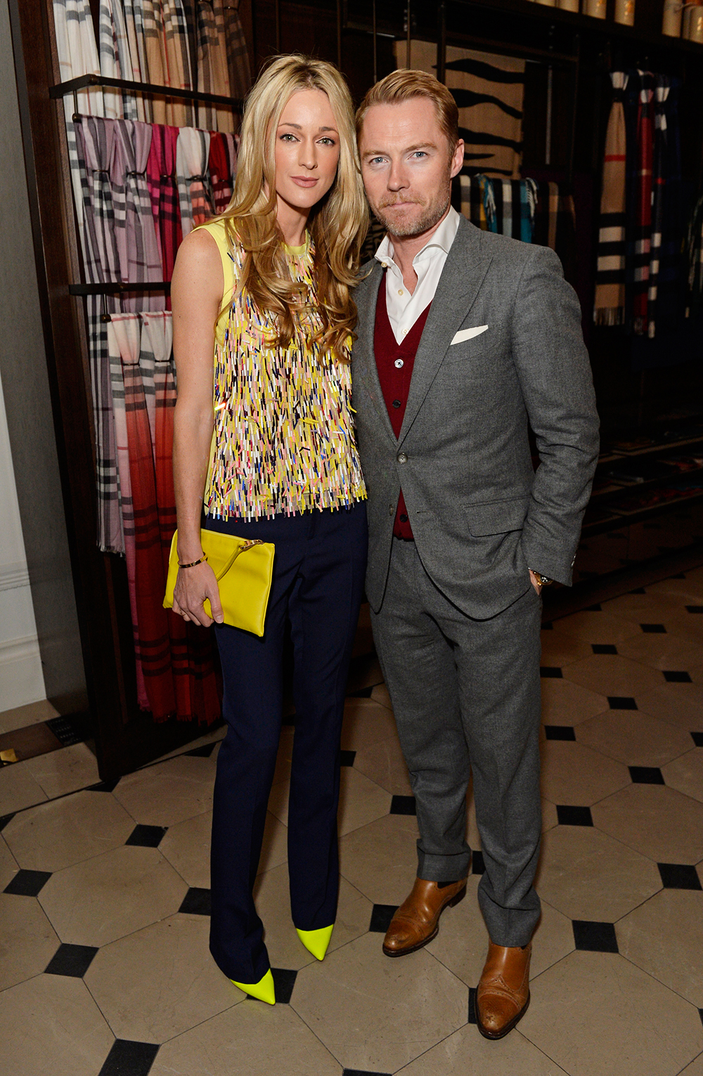 Ronan Keating and Storm Uechtritz at the Burberry festive film premiere