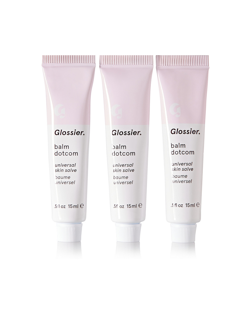 Glossier set of three Balm Dotcom skin salves