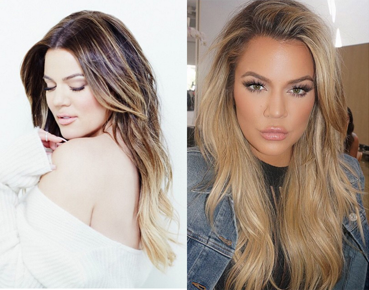 Khloe Kardashian hair transformation
