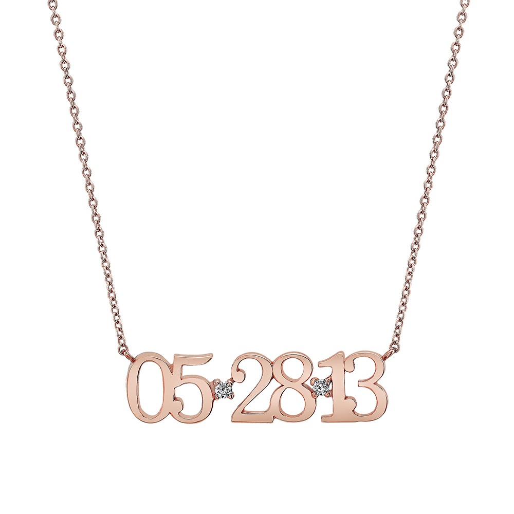 Naomi Gray Date Necklace