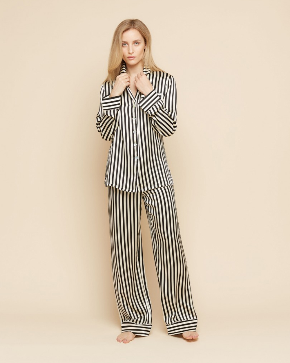 Olivia von Halle Lila Nika silk pyjamas