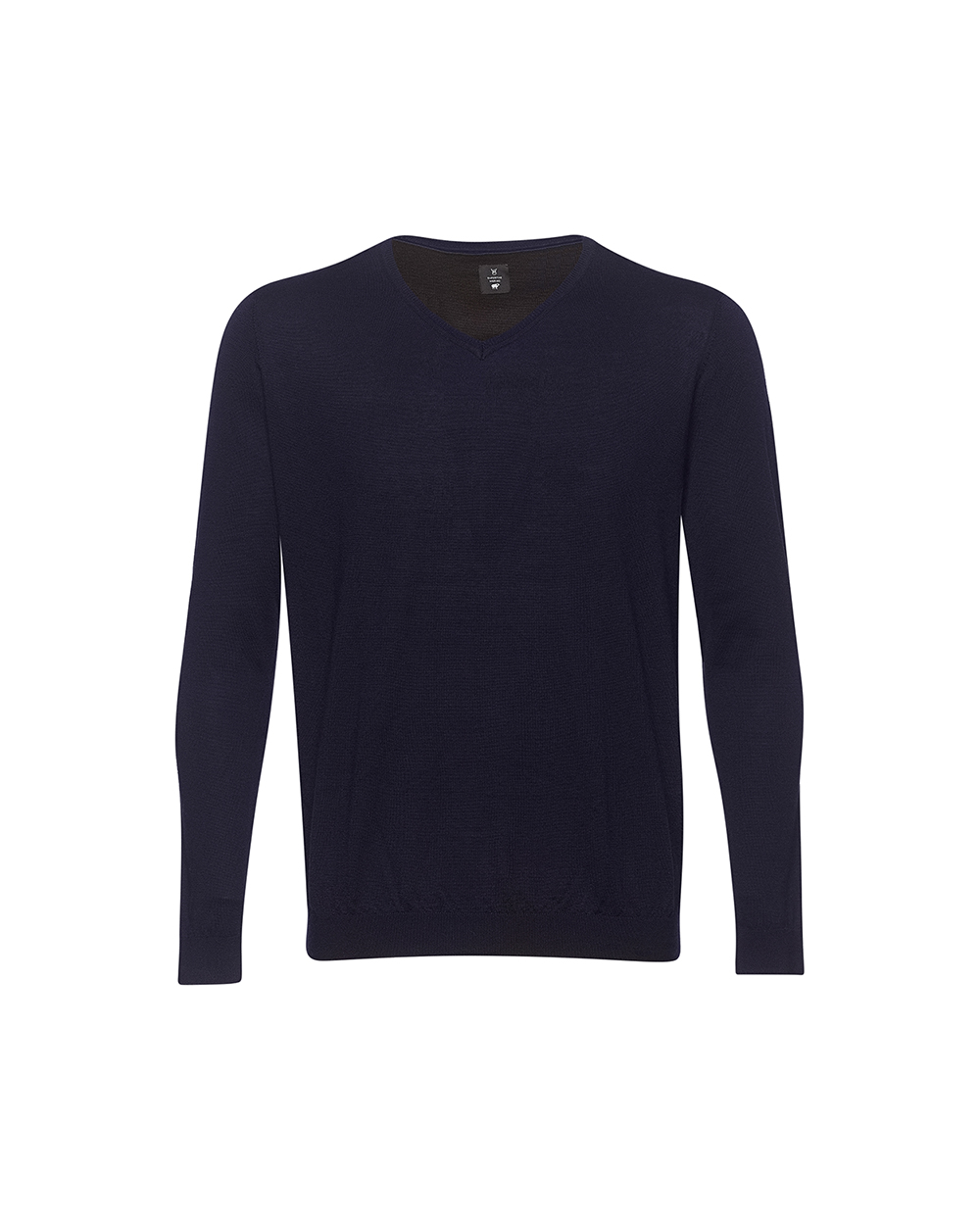 Working Style Navy Merino V Neck Jersey, $299