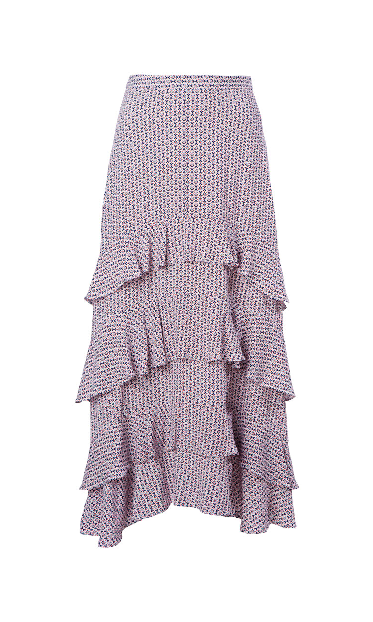 Maxi layered skirt, $120, Seed Heritage.
