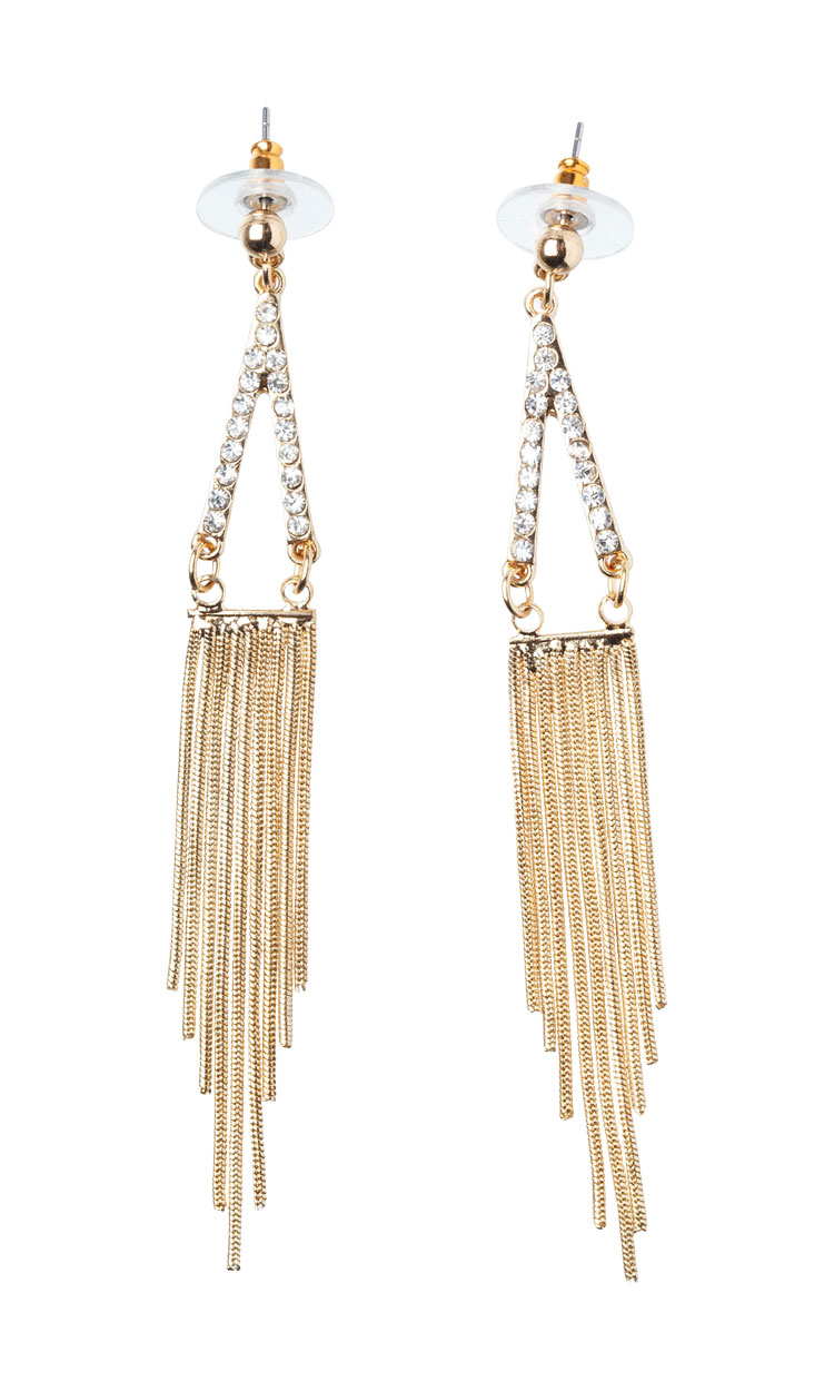 Gold tassel earrings, $17 Lovisa