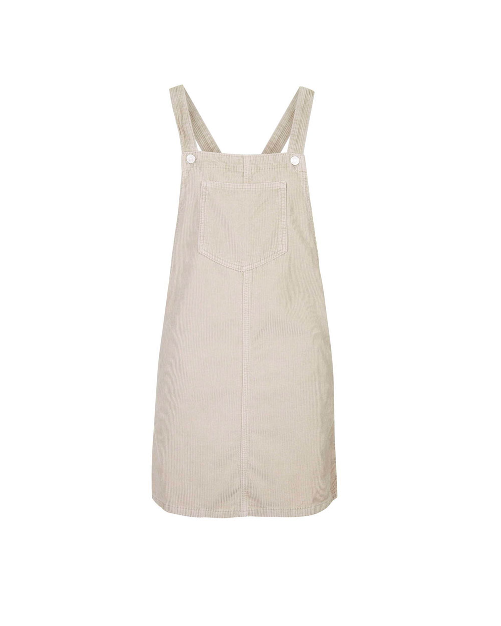Cord pinafore dress from Topshop
