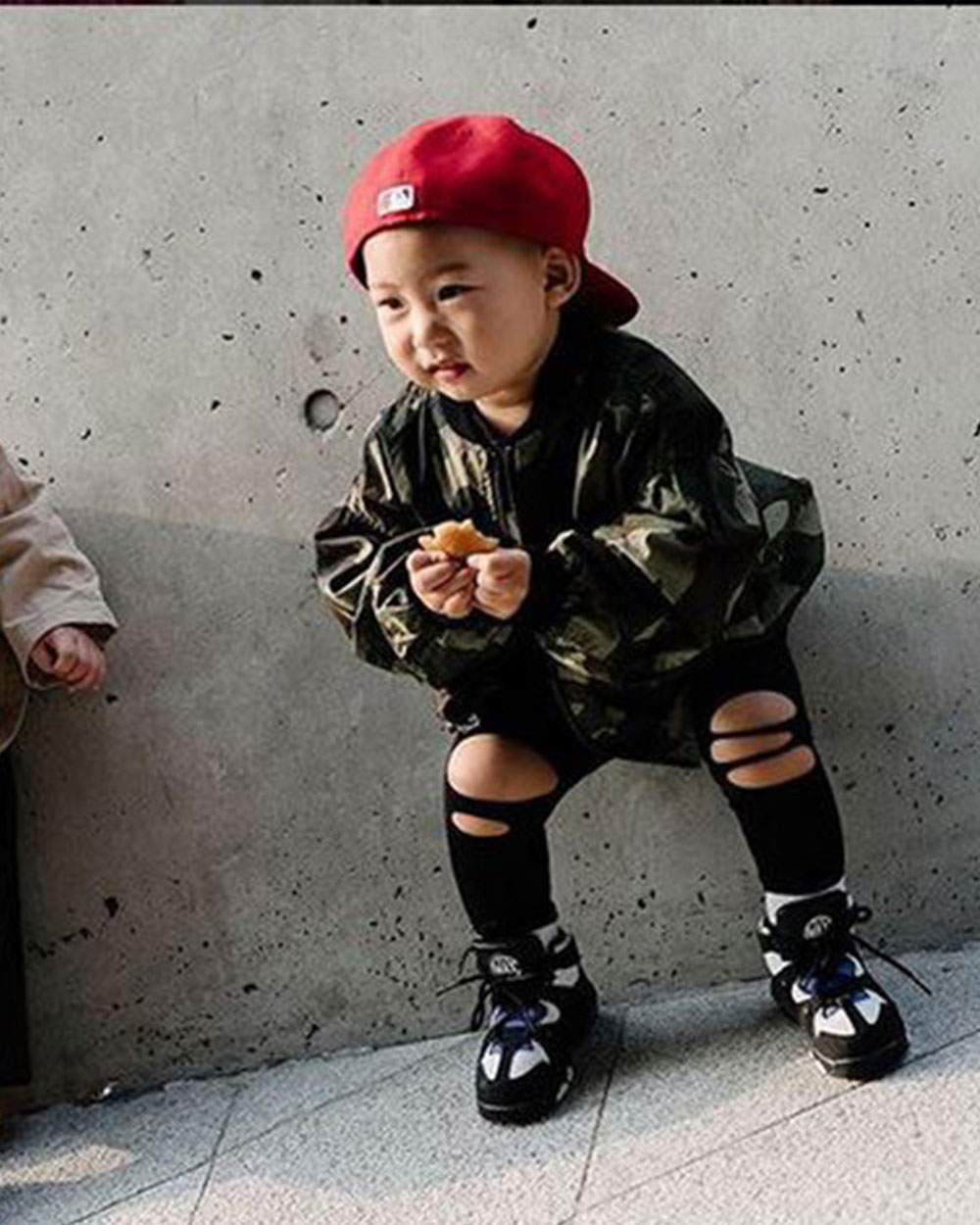 Trendy kids at the Seoul Fashion week