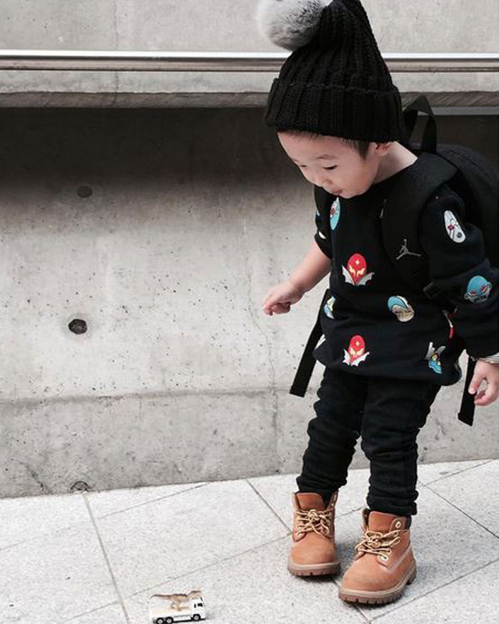 Trendy kids at the Seoul Fashion week