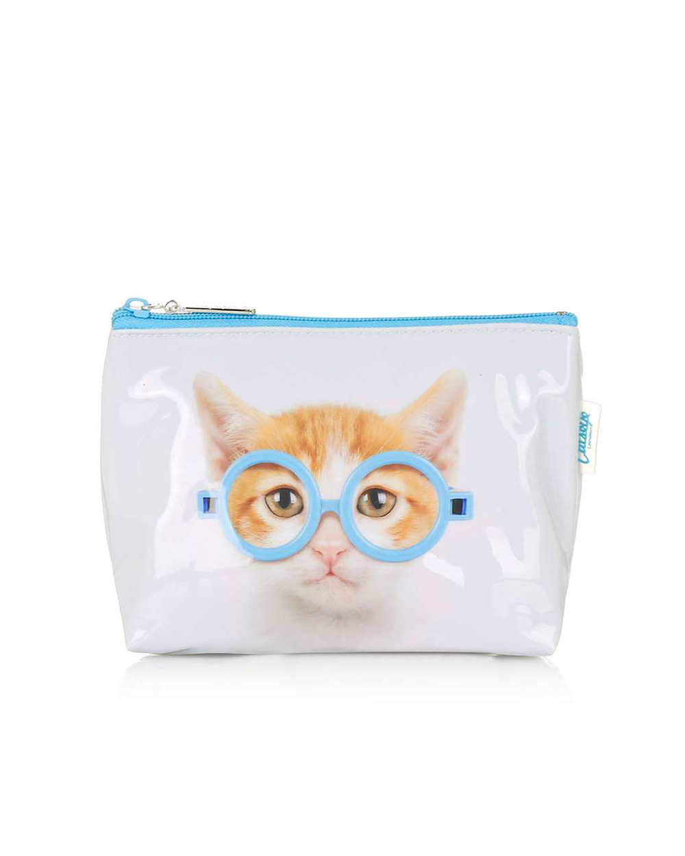 Glasses Cat Cosmetics Bag