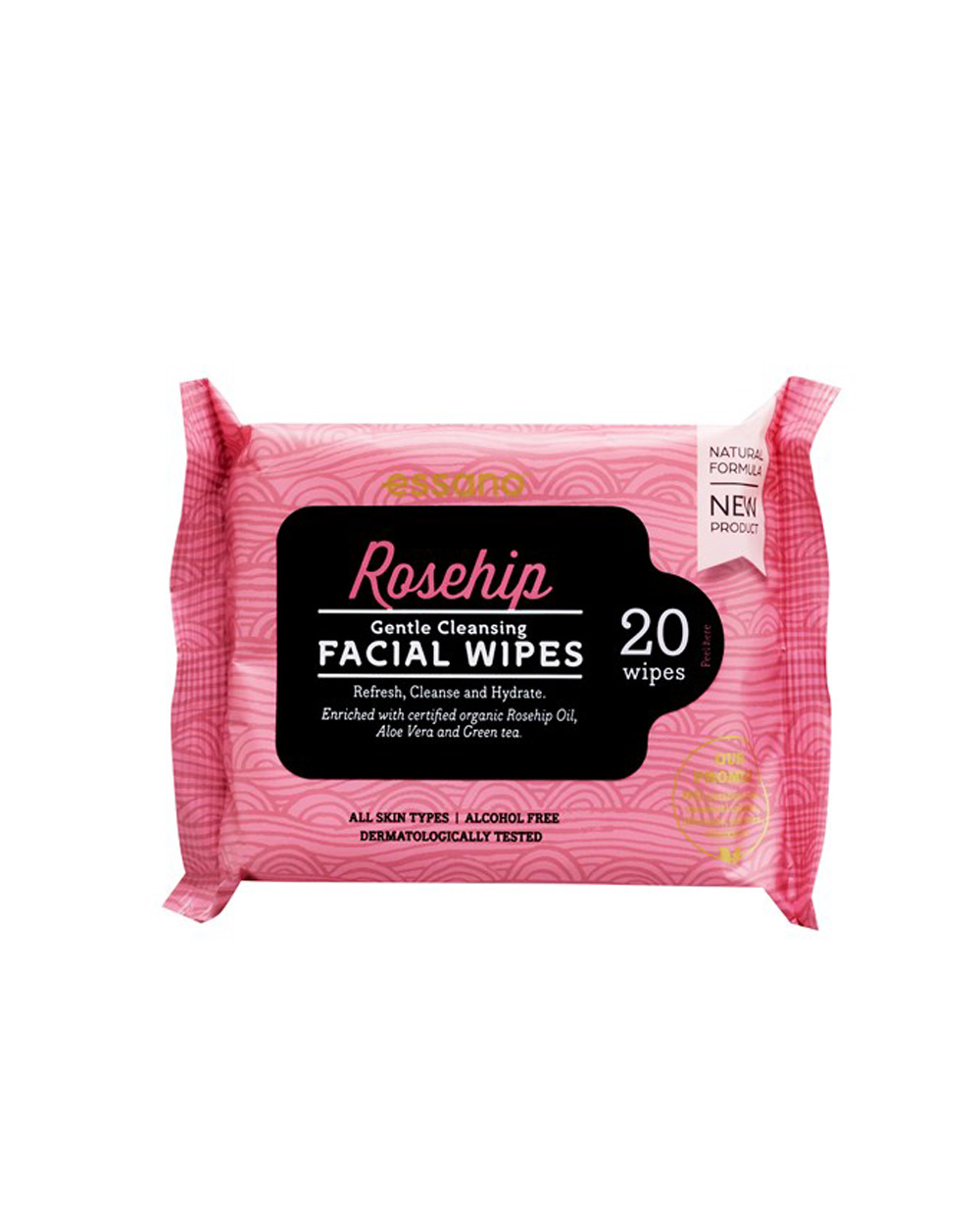 Rosehip By Essano Facial Wipes Gentle Cleansing