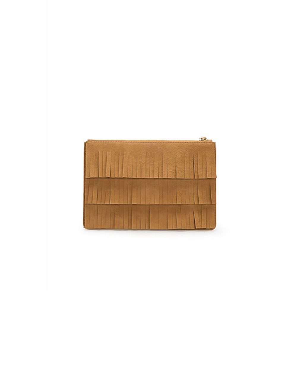 Country Road tiered fringed clutch