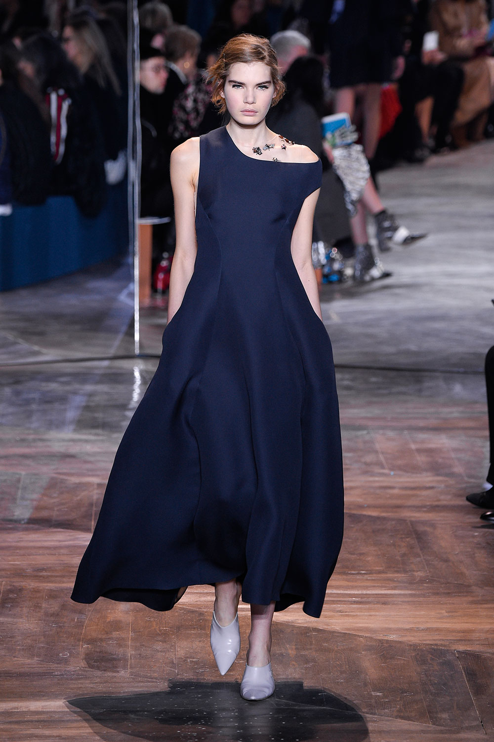 Christian Dior SS16 navy blue gown