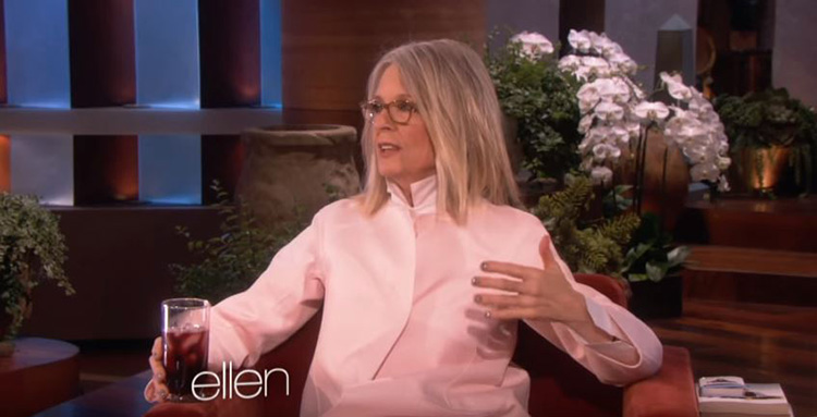 Diane Keaton talking tantric sex and "the kissing of the men" on The Ellen DeGeneres Show.