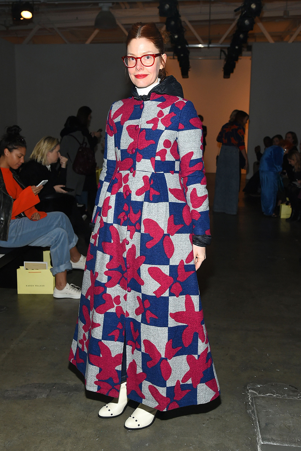 Christene Barberich attends the Karen Walker show.