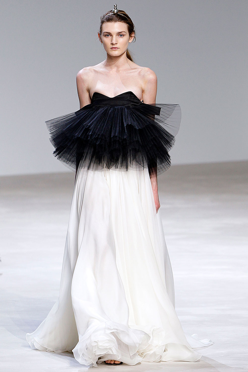 Giambattista Valli black and white gown