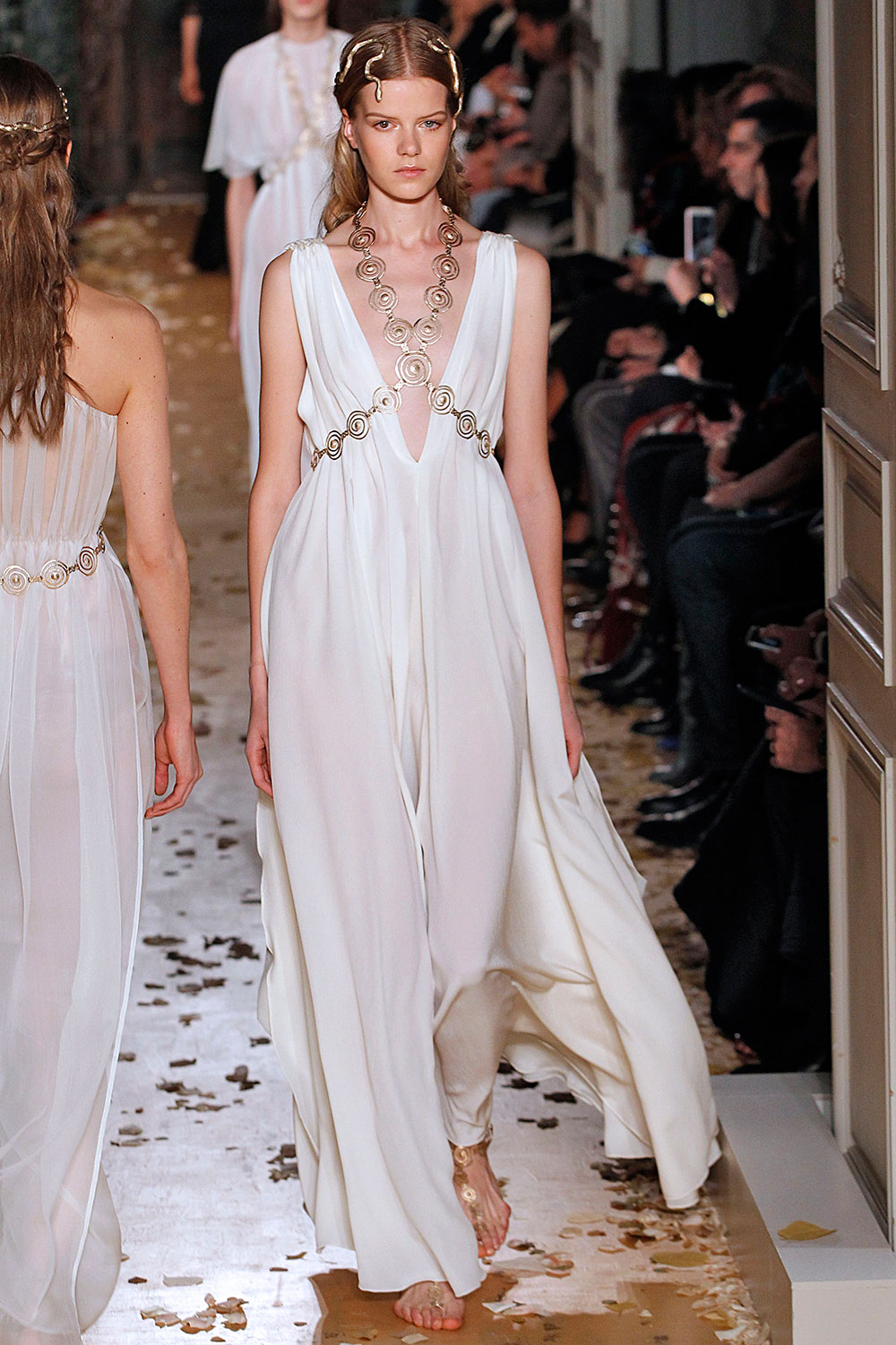 Valentino SS16 white Grecian gown