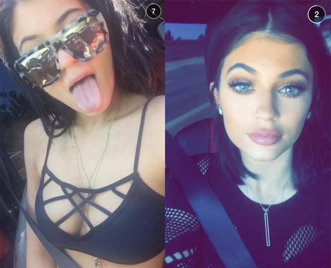 kylie jenner - snap chat