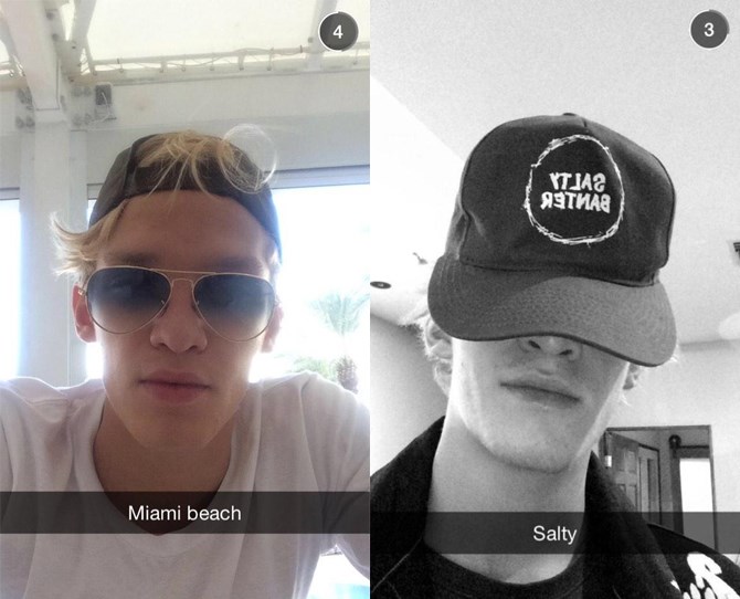 cody simpson - snap chat