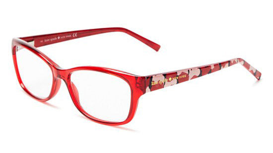 Kate Spade red reading glasses