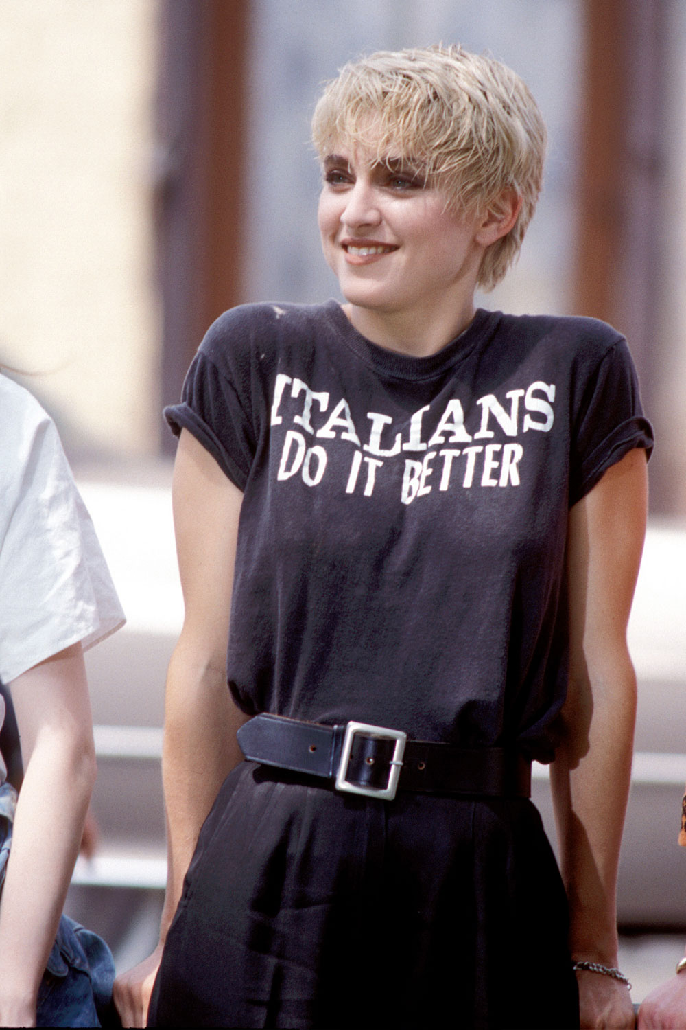 Madonna on the set of Papa Don't Preach, 1986.