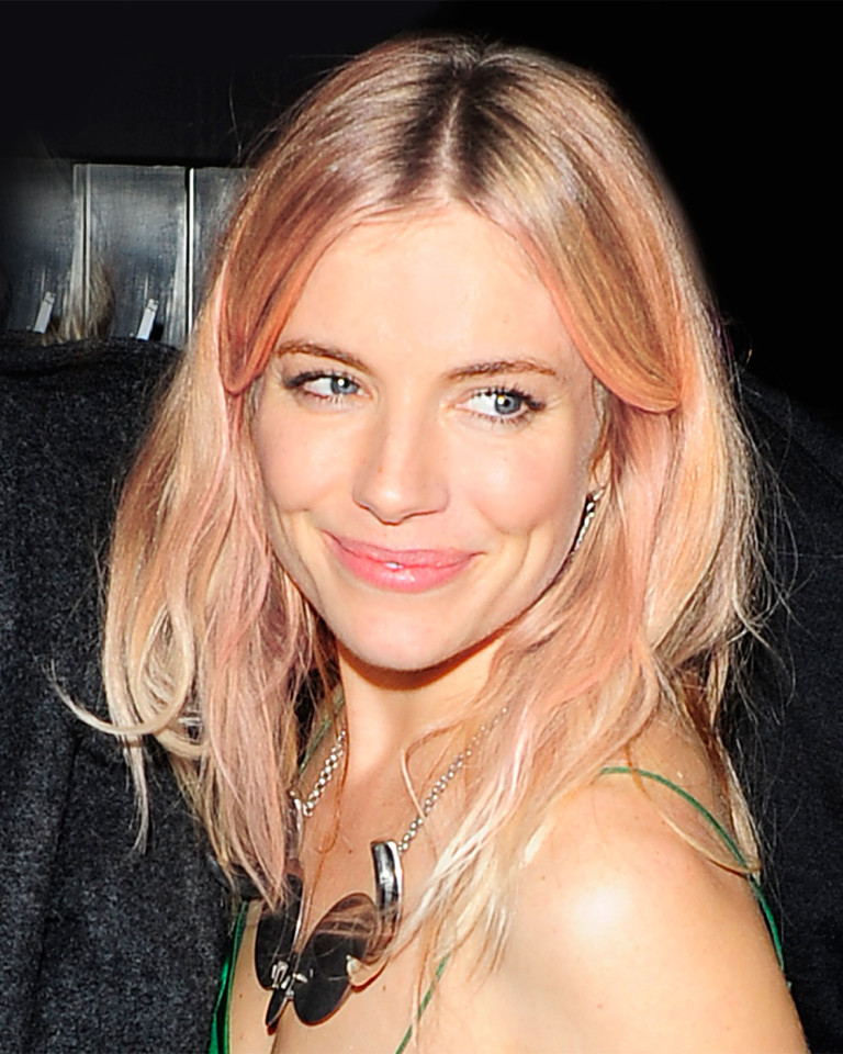 Rose blonde hair Sienna Miller