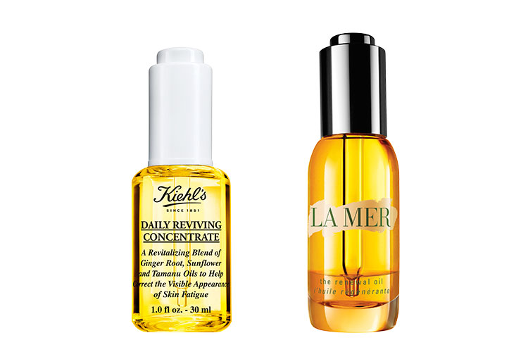 Kiehl's Daily Reviving Concentrate and La Mer The Renewal Oil,